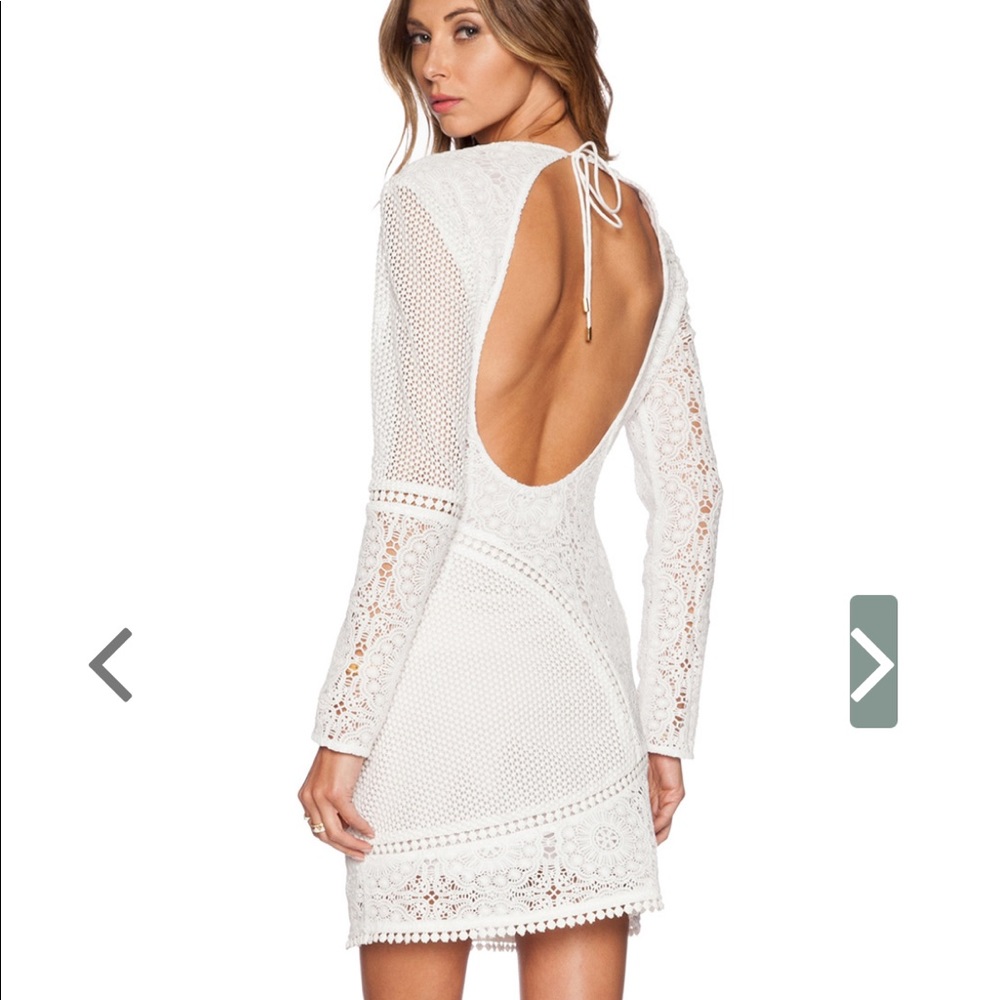 Zimmerman Backless Lace Dress